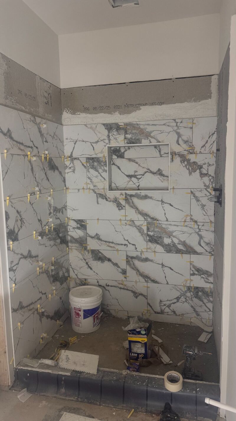 Tile installation